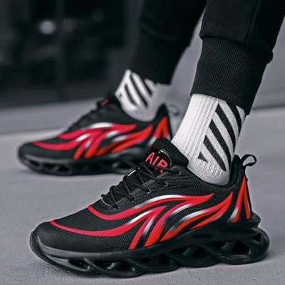 Herbst Neue Mode Casual Schuhe Vier-Farben plus Größe Flamme Atmungsaktive Mesh Turnschuhe