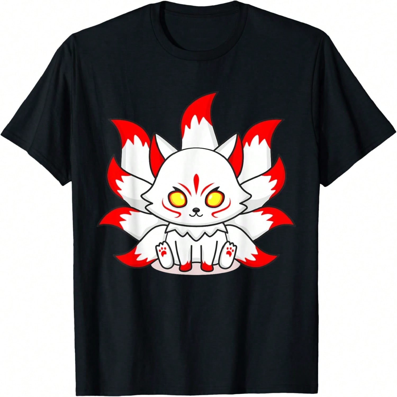 Kitsune  Japanese Nine Tailed Fox T-Shirt S
