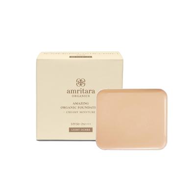 Amritara Amazing Bio Foundation Cremige Feuchtigkeits-Nachfüllpackung M3 Helles Ocker SPF50+ PA++++
