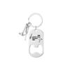 Beer Bottle Opener Stainless Steel Keychain Can DIY Pendant Send To Boyfriend Fathers Day Gift Stainless Steel Keychain for Backpack Bag Pendant