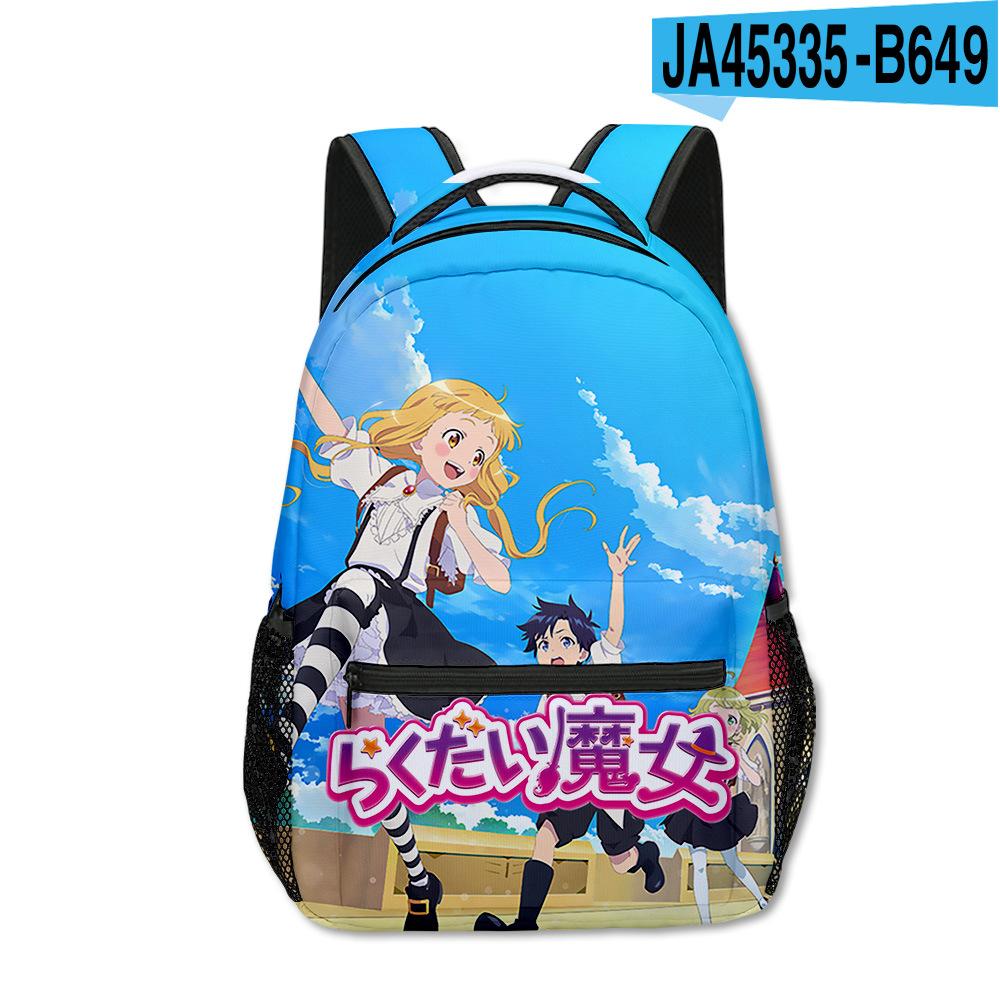 Cartoon Novelty Kpop Youthful School Bags Unisex Japan Anime Lost Witch Travel Bags 3D Print Oxford Notebook Shoulder Backpacks