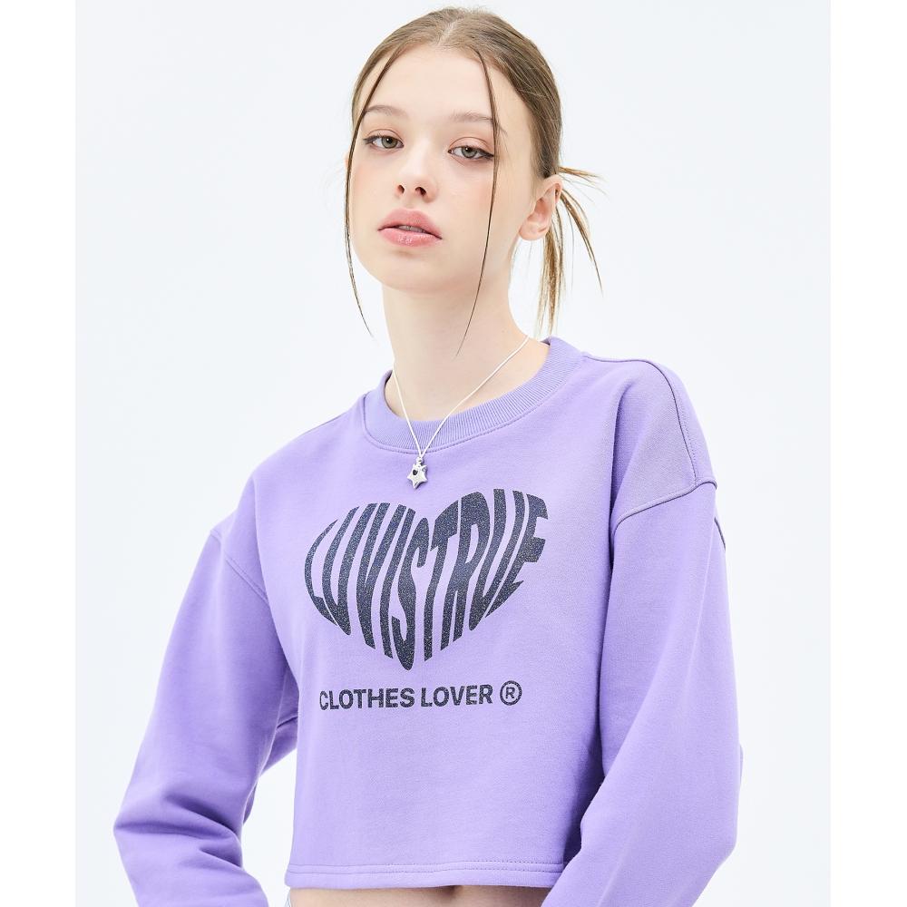 

LUV IS TRUE MZ GLITTER ЛОГОТИП MTMPURPLE
