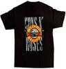 T-Shirt Guns N Roses Band Tee Logo Proiettile Nuovo Nero