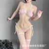 Sexy dessous sexy bikini drei-punkt kleine brust verführung uniform bett freies flirten anzug