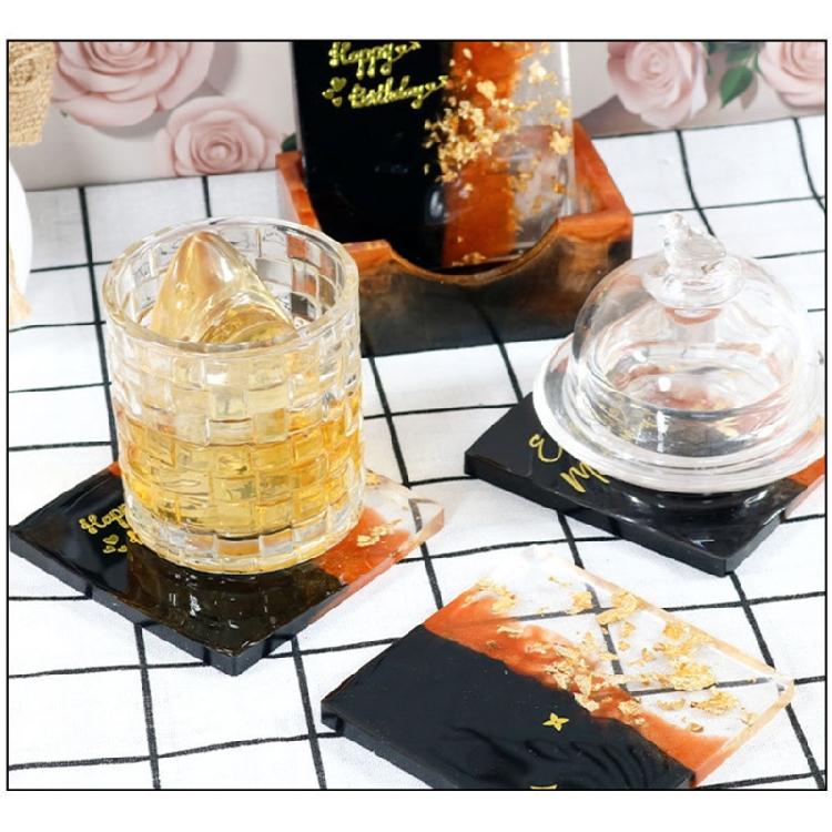 Coaster Resin Molds Epoxy Resin Molds for DIY Resin Cups Mats Mould Decoration