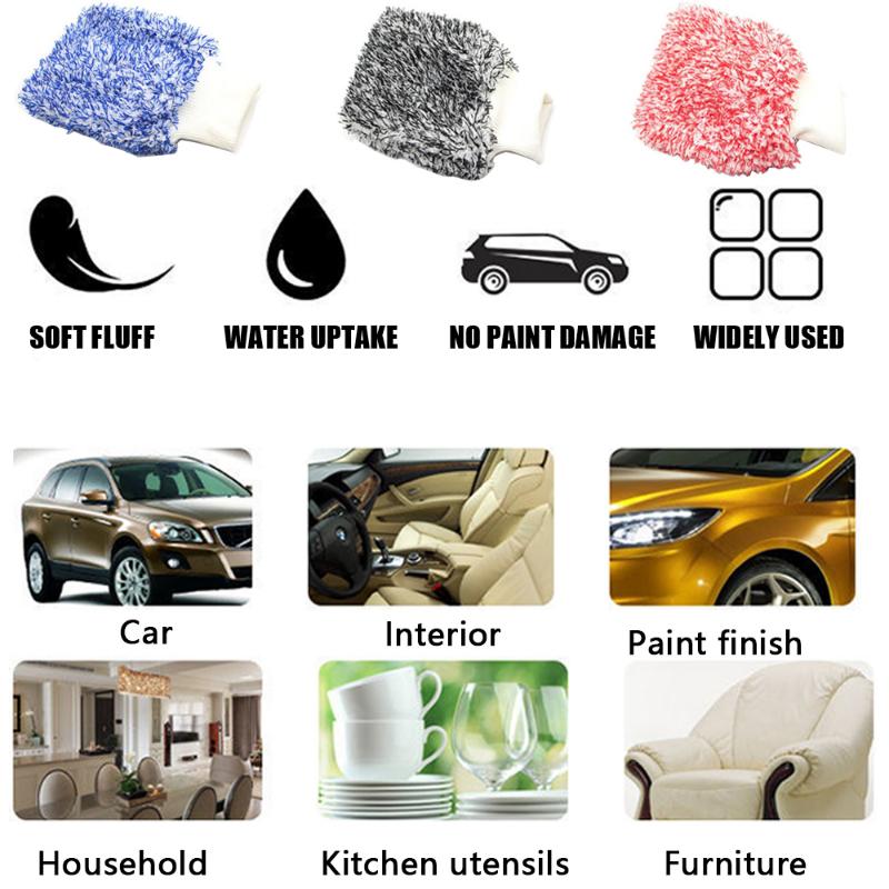 2PC Car Wheel Cleaning Brush Tool Microfiber Premium Non-Slip Soft Handle for Washing Wheel Rim Spoke Wheel Spokes Accessories
