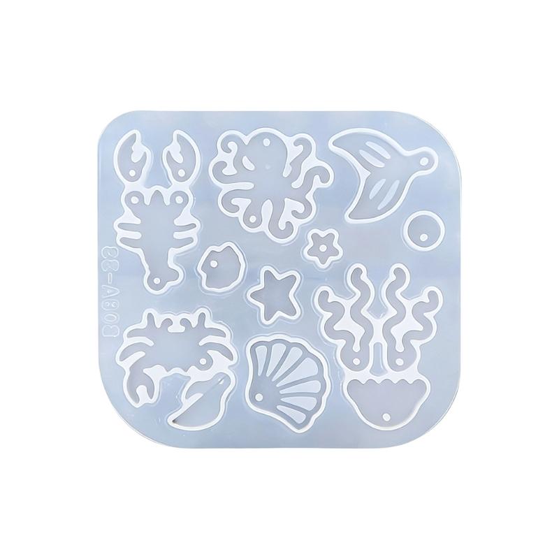 Elastic Marine Life Silicone Casting Mold Silicone Texture Suitable for Handmade Jewelry Supplies and Gift Making