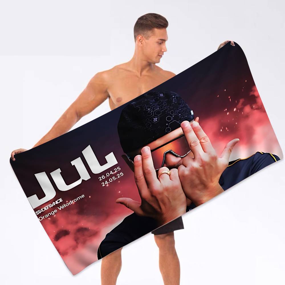 Jul Album Music Anime Beach Swimming Towel Soft Absorbent Washcloth Children's Gifts for Kids Travel Camping Gym