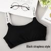 Southeast Asia Strap Backless Bandeau Top with Chest Pads - Comfortable Back Buckle Bra for Girls