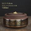 Creative Gold Plated Stripes Floral Ceramic Tea Jar Home Large Capacity Tea Sealed Storage Box Household Food Jar Container Home