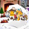 Umbrella with Vicky The Viking Family Group Print, Retro European Cartoon Umbrella for Adults, Outdoor Rain Gear