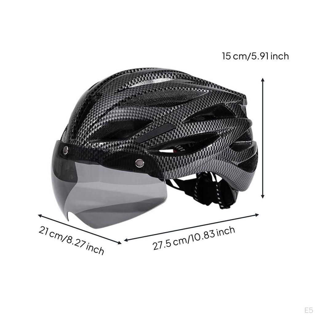 Helmet with Visor Safeguarding Bike Padded for Cyclists