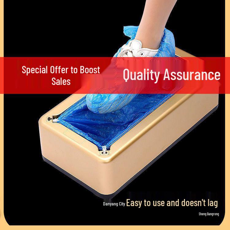 Shoe Cover Machine: Fully Automatic Smart Disposable Indoor Step-On Film Sleeve Foot Cover