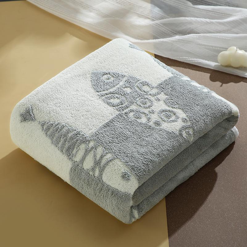 Coral Fleece Double-Sided Quick Dry Towels for Home - Mother-Child & Couple Set