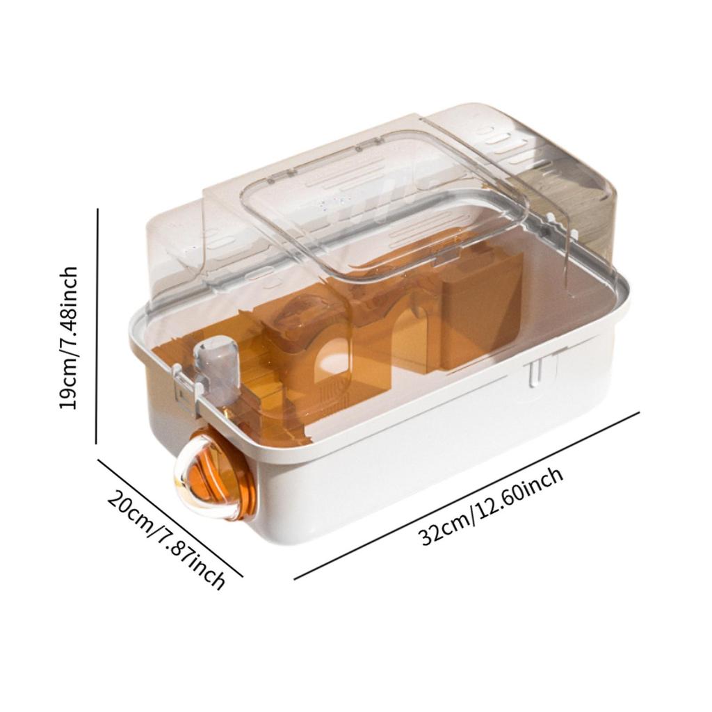 Portable Hamster Carrier Cage Breathable Small Animal Handbag Outdoor Pet Outgoing Cage Carrier Case for Chinchilla Squirrel