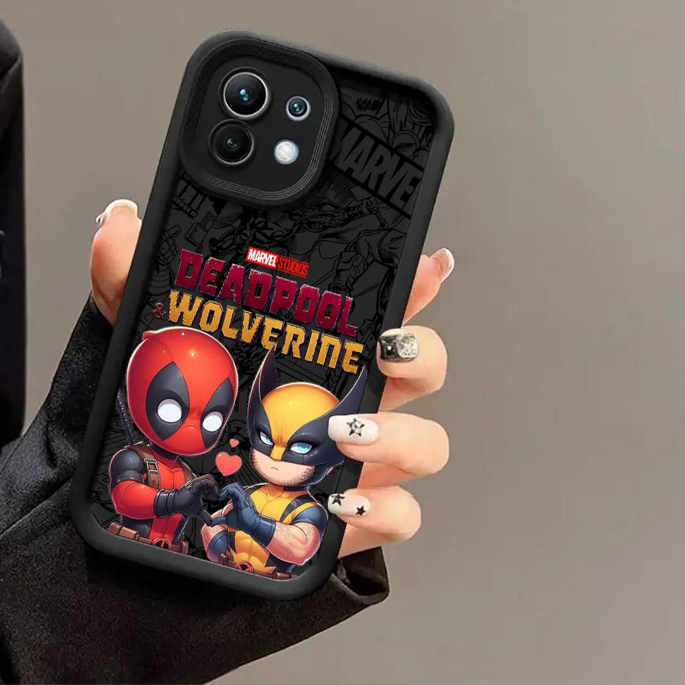 Deadpool And Wolverine Love Case for Xiaomi Mi 13T 14 14T 15 15T Pro 17 Ultra Poco M7 M8 F8 F7 X6 X7 X8 Pro Max Shockproof Cover