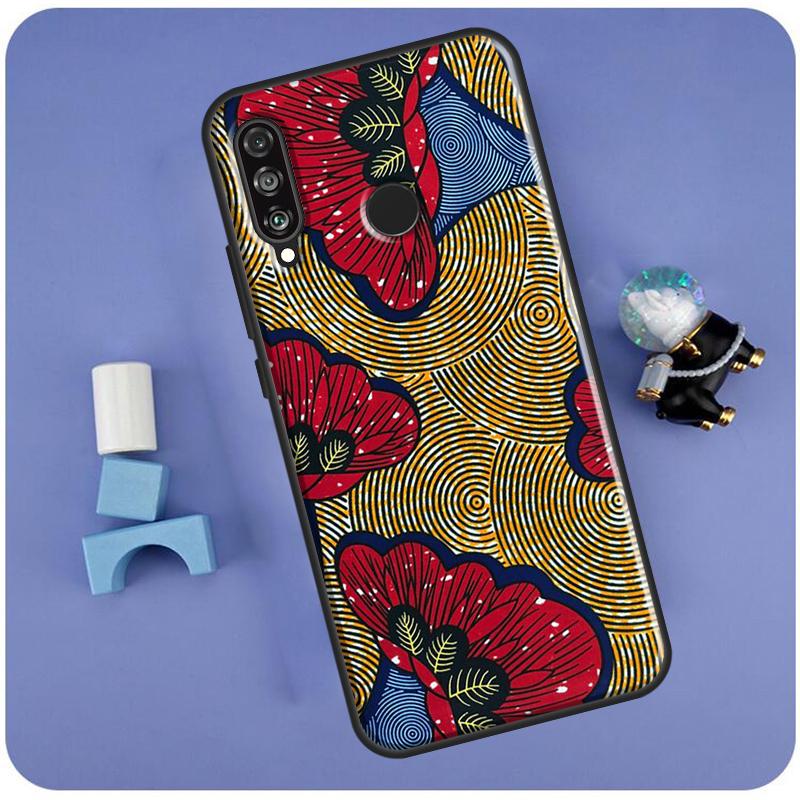 African Wax Print Design For Huawei Nova 10 9 SE 3i 7i 8i 11i 12i Y60 Y61 Y70 Y72 Y73 Y90 Y91 P20 P30 P40 Lite Case
