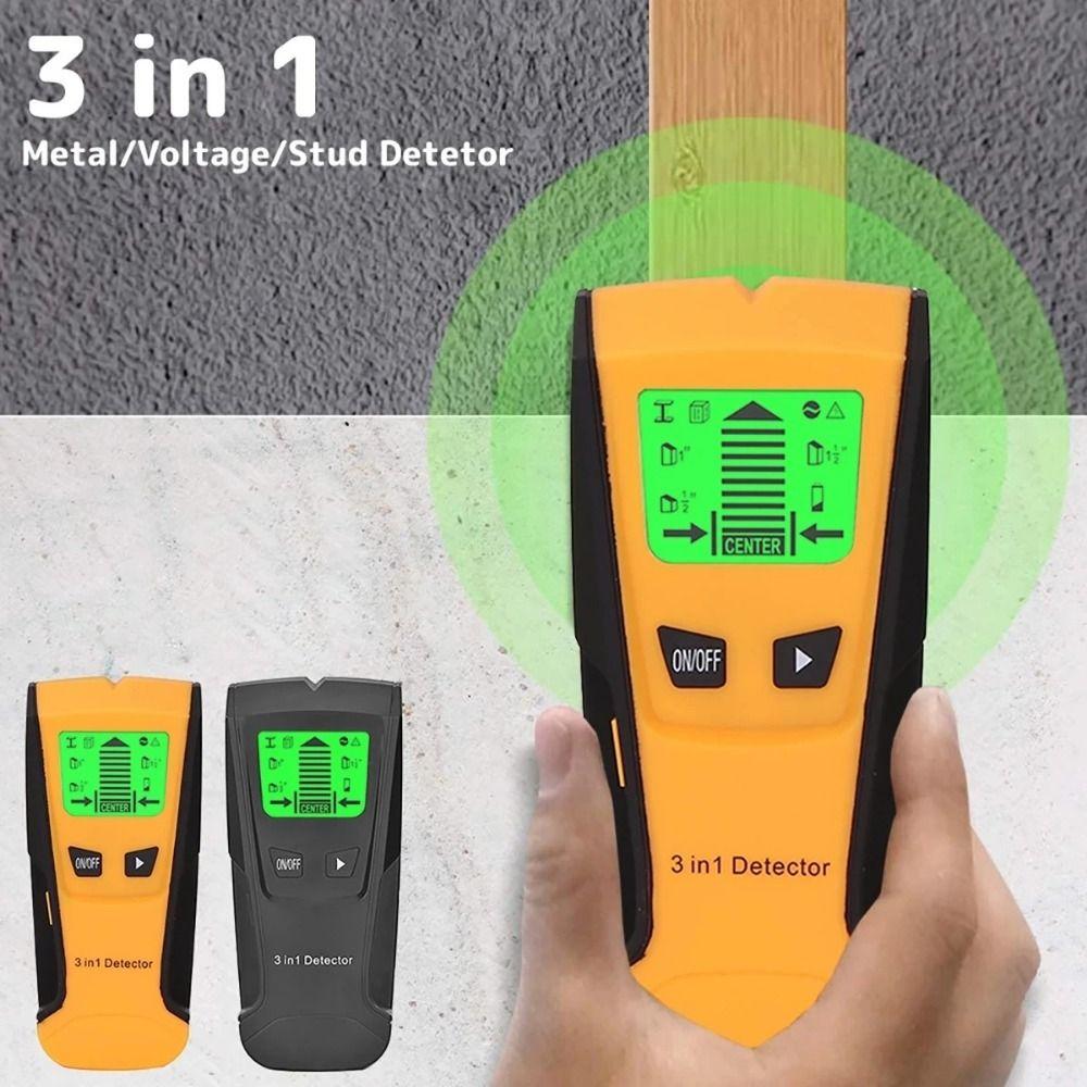 LCD Display AC Voltage Live Wire Detector 3 In 1 Wall Stud Finder Industrial