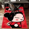 Custom PUCCA Mat Personalized Name, Polyester Washable Indoor Entryway Rug, Gift for Christmas, Easter, Thanksgiving Day