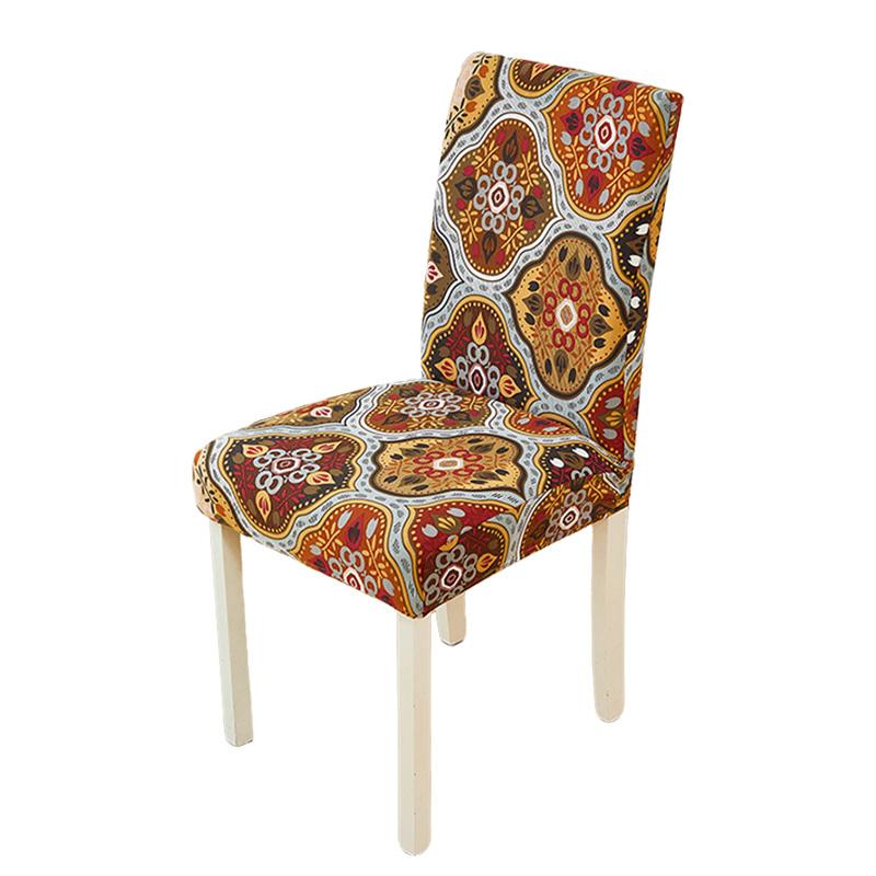 

1 шт., чехол для стула в стиле ретро, съемный, для столовой, офиса, эластичный, для обеденного стула, для банкета, для домашнего преображения 4