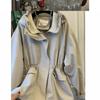 Fashion Korean Loose Windbreaker Coat Female Casual Outerwear Ladies Overcoat Tops Fashion Spring Autumn Women Jacket