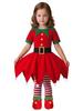 Girls' Christmas Elf Costume Set for Kids - Party & Cosplay Outfit