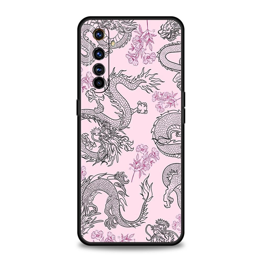 For Realme GT Neo 2 3 3T 5 Phone Case 12 11 5G 10 9 8 5G 7 6 GT5 GT3 GT2 Pro C21 C11 C25 C35 Cover Illusory Color Chinese Dragon