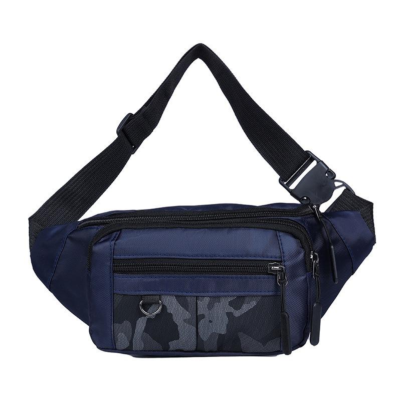 

Men s Waist Bag New Style Casual Sports Shoulder Bag Lightweight Chest Bag Fashionable Versatile Large Capacity Crossbody 34x15x5cm синій