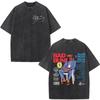 Rapper Bad Bunny Album Cover Print TShirt Washed Vintage Loose Oversized Unisex Couples Streetwear Trendy Cotton high quality