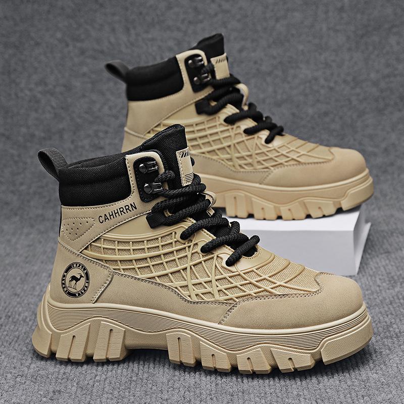 Autumn Men High Top Sneakers 2026 New High Top Ankle Boots Comfortable Casual Shoe Outdoor Running Shoes High Quality Zapatillas