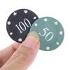 100Pcs Professional Plastic Poker Chip Teaching Coin Plastic Counting Counters Poker Chip Learning Counters Chip
