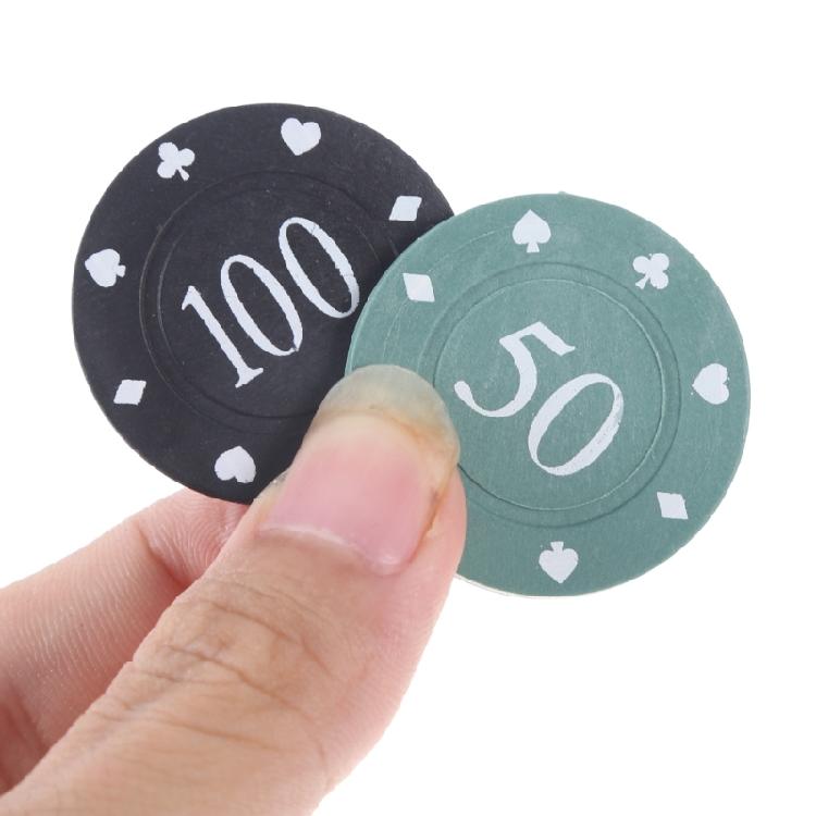 100Pcs Professional Plastic Poker Chip Teaching Coin Plastic Counting Counters Poker Chip Learning Counters Chip