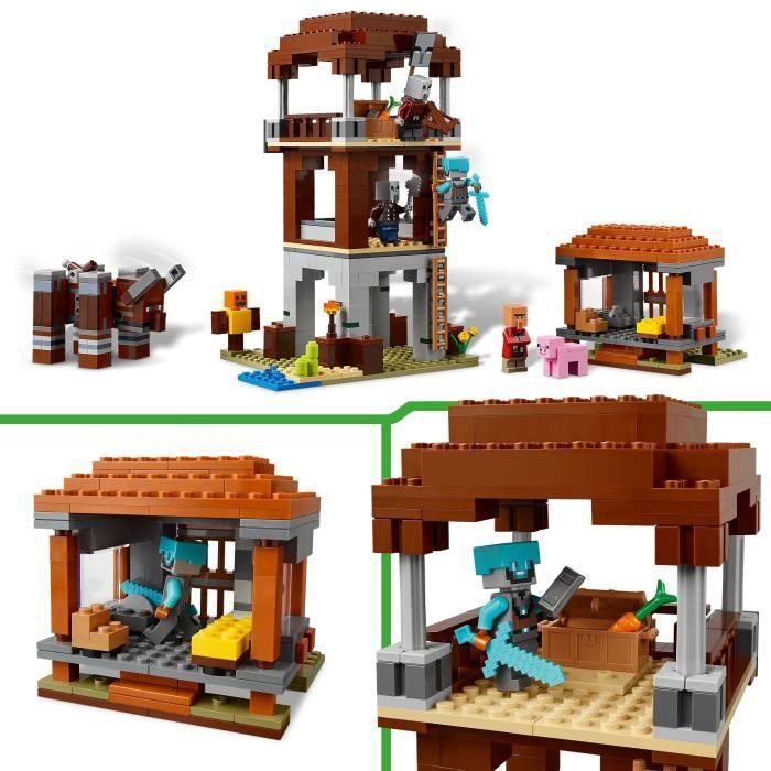 LEGO Minecraft 21278 Pilařská základna a Pustošitel - Hra pro kluky od 9 let