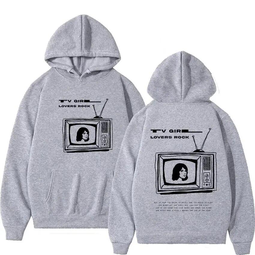 TV Girl Print Sweats à capuche unisexe femmes mode décontractée streetwear surdimensionné sweats à capuche hip hop pulls survêtements vêtements unisexes