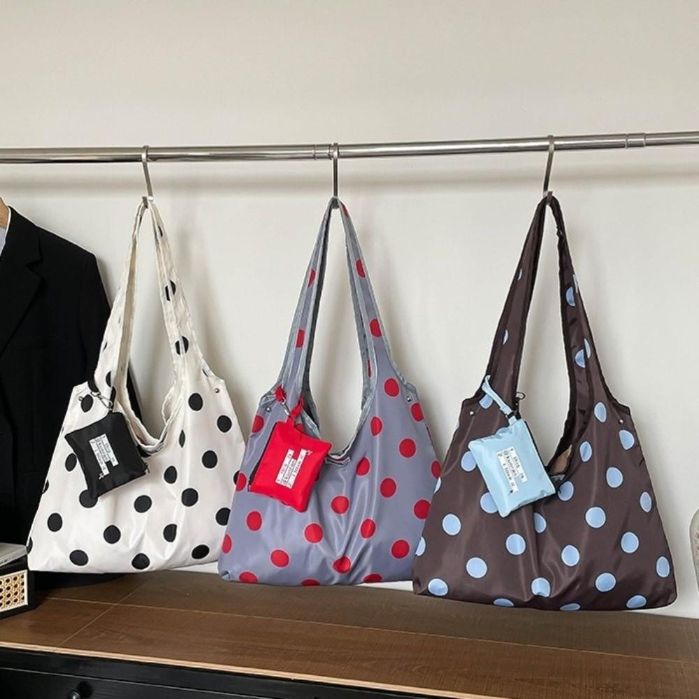 Fashion Polka Dot Crossbody Bag Convenient Lace-up Shoulder Bag Daily Use