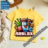 2026 Roblox T Shirt for Kids Summer Fashionable Short Sleeve Tee Boys Girls Casual Gaming Print Soft Childrens Tops