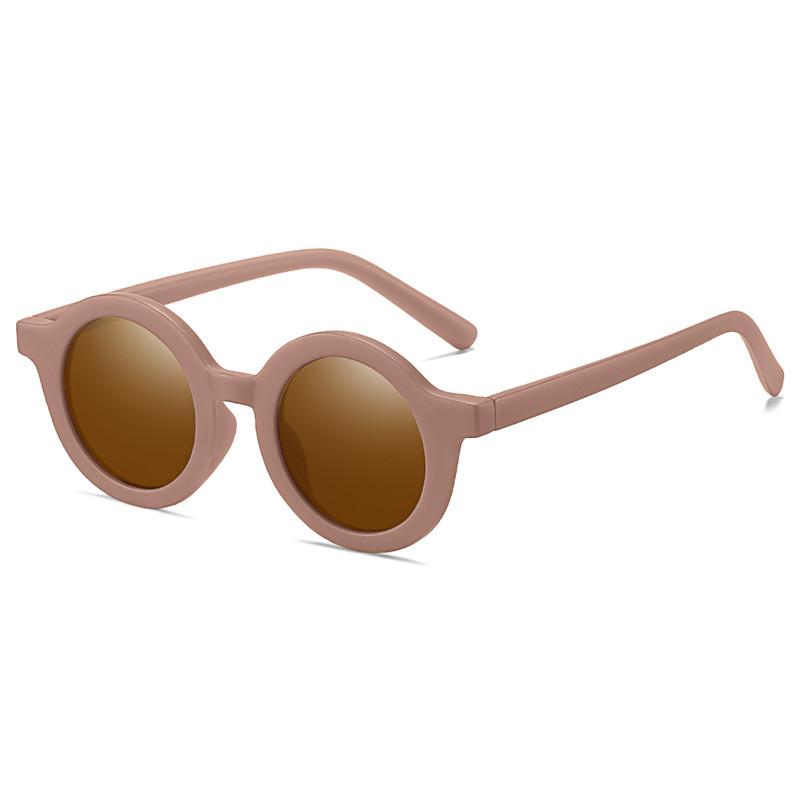 

Children s Sunglasses Inset Style Round Frame 1-7 Year Old Baby Sun Glasses Sunshade Shading Sun Protection Eyeglasses UV400 as shown