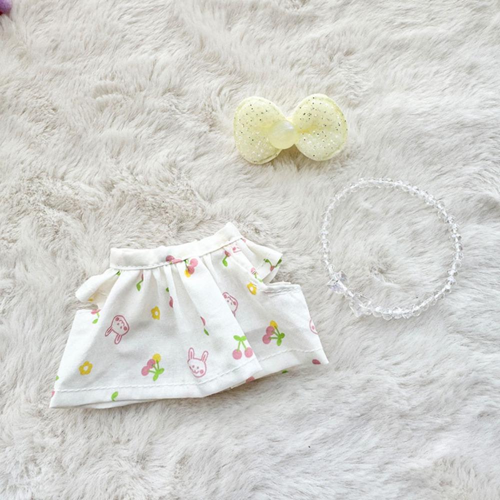 

Ягодный Сидящий Лабубу Время Ткань Кролик Стиль 17см Плюшевые Куклы Одежда Хлопковые Кукольные Аксессуары Style 1