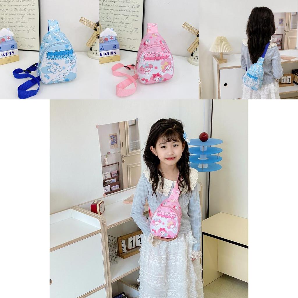 Cinnamoroll Kids Chest Bag With Cartoon Print For Daily Use And Toddler Fashion