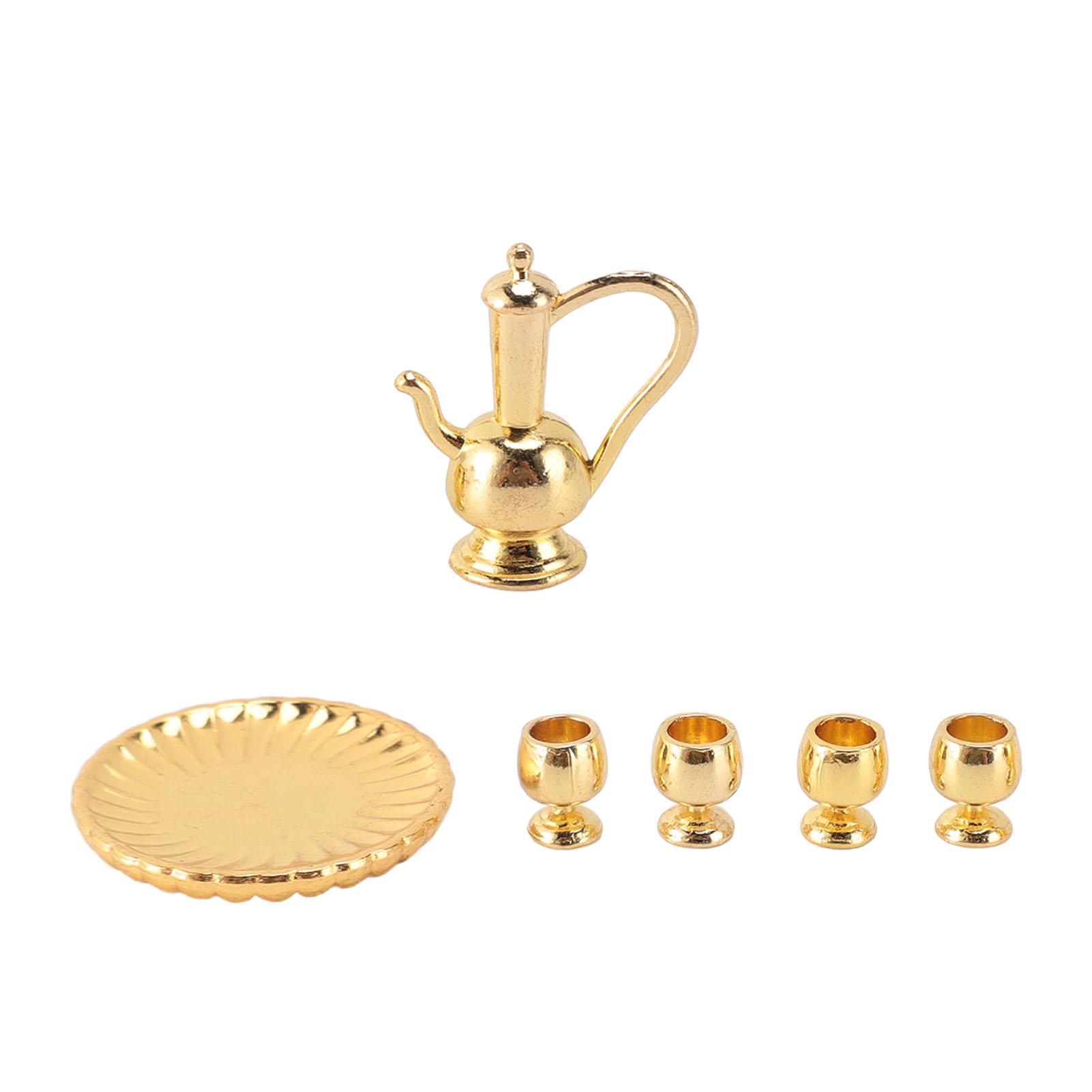 2 Sets 1:12   Tea Cup Set Light Luxury Exquisite Vivid   Miniature Tea Cup Set for   Accessories