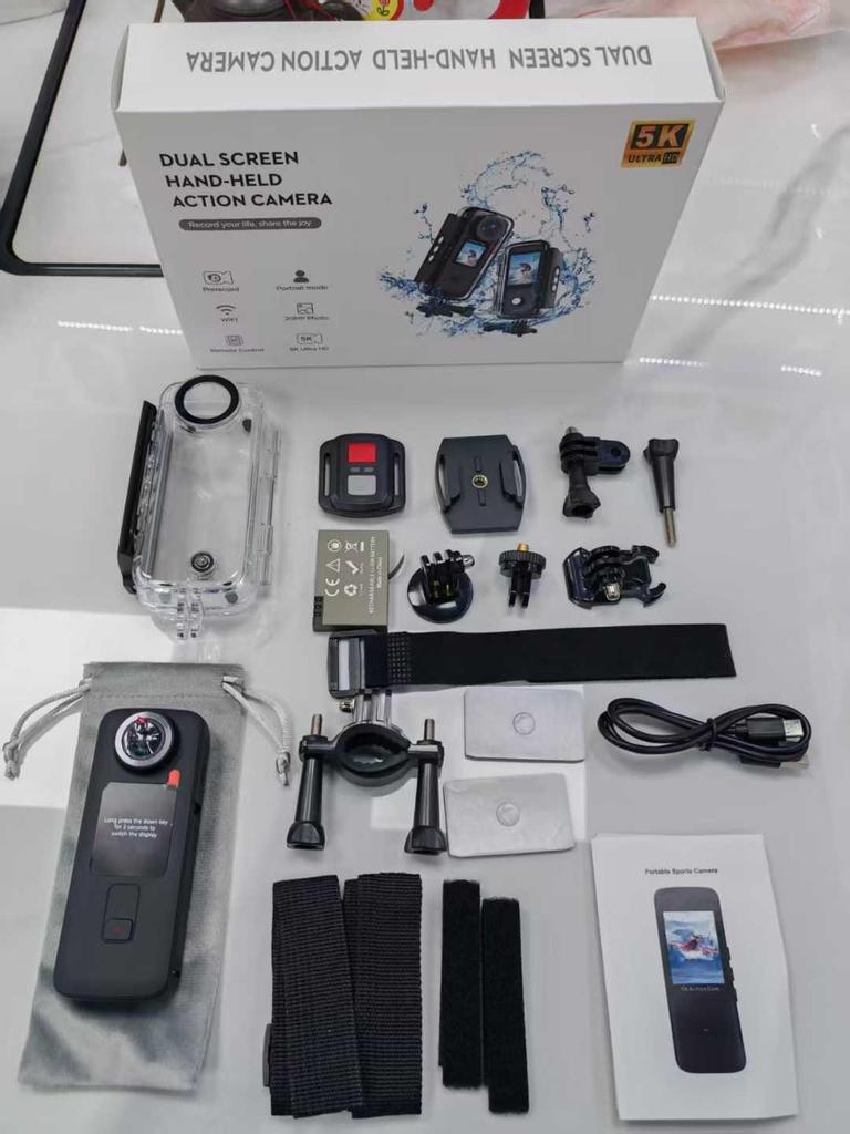 4K Dual-Screen Waterproof Action Camera for Cycling, Climbing, and Surfing with WiFi