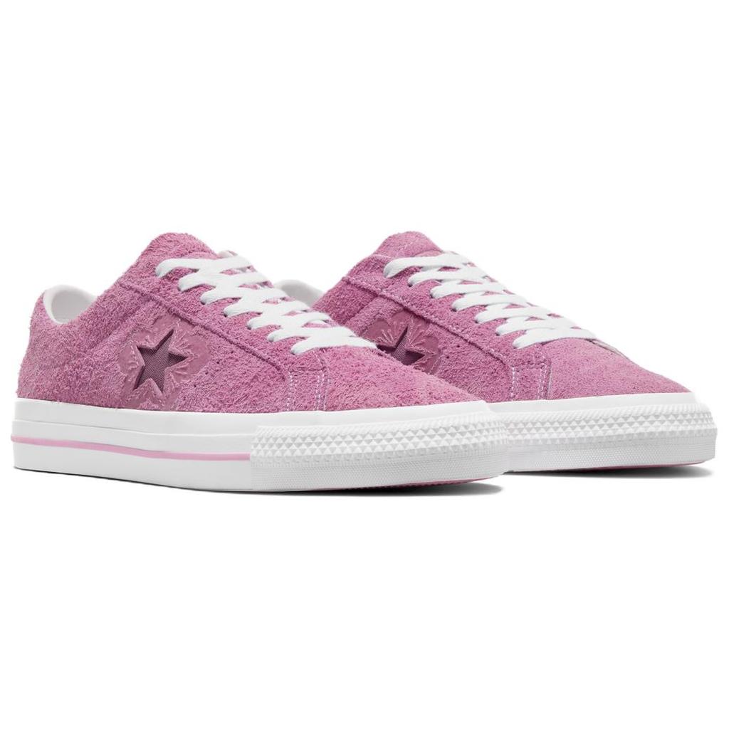 Converse Cons One Star Comfortable Casual Low Top Canvas Shoes Unisex Sneakers Light-Purple Red A11974C