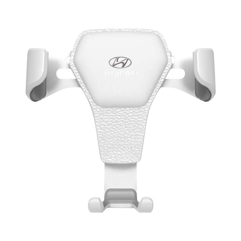 Gravity Car Badge Phone Holder Bracket Air Clip Mount Stand Accessories For Hyundai Tucson Solaris I30 Creta IX35 I40 IX20 Veloster