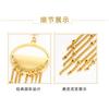 European and American fringed chain, minimalist earrings women's winter earrings titanium steel 18K gold earrings, explosive