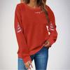 Ladies' Loose Comfortable Casual Fashionable Christmas Printed Hooded Sweatshirt