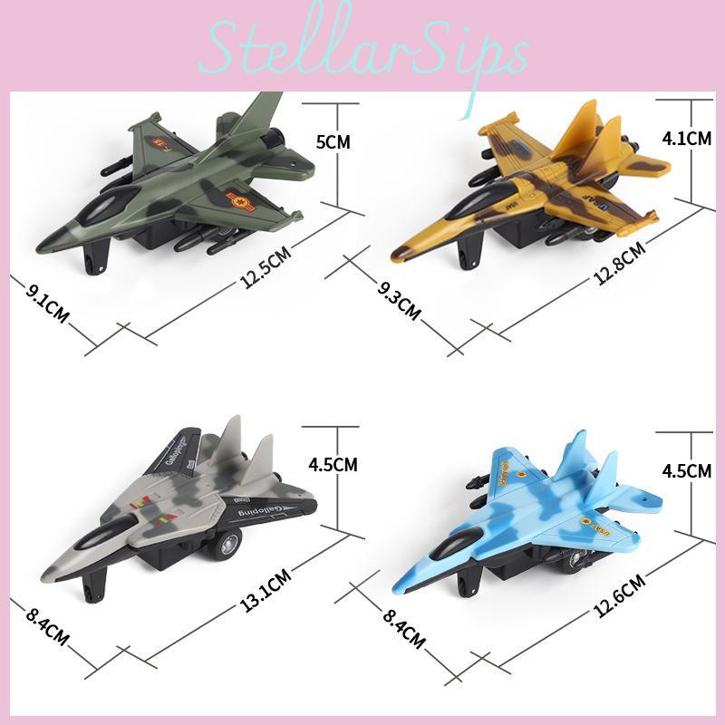 Solid Inertial Simulation Color Aircraft Fighter Children Toy Model
