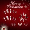 Holiday Glitters Press On Nail 24PCS Santa Snowflakes Reindeer Christmas Design Easy Application ABS Artificial Nail For Festive Event