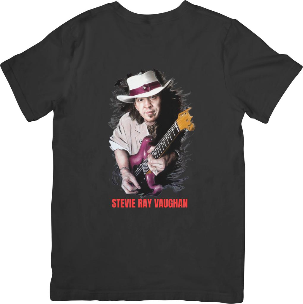 Stevie Ray Vaughan Vintage Retro Fit for Unisex Women Quality Cotton TShirts