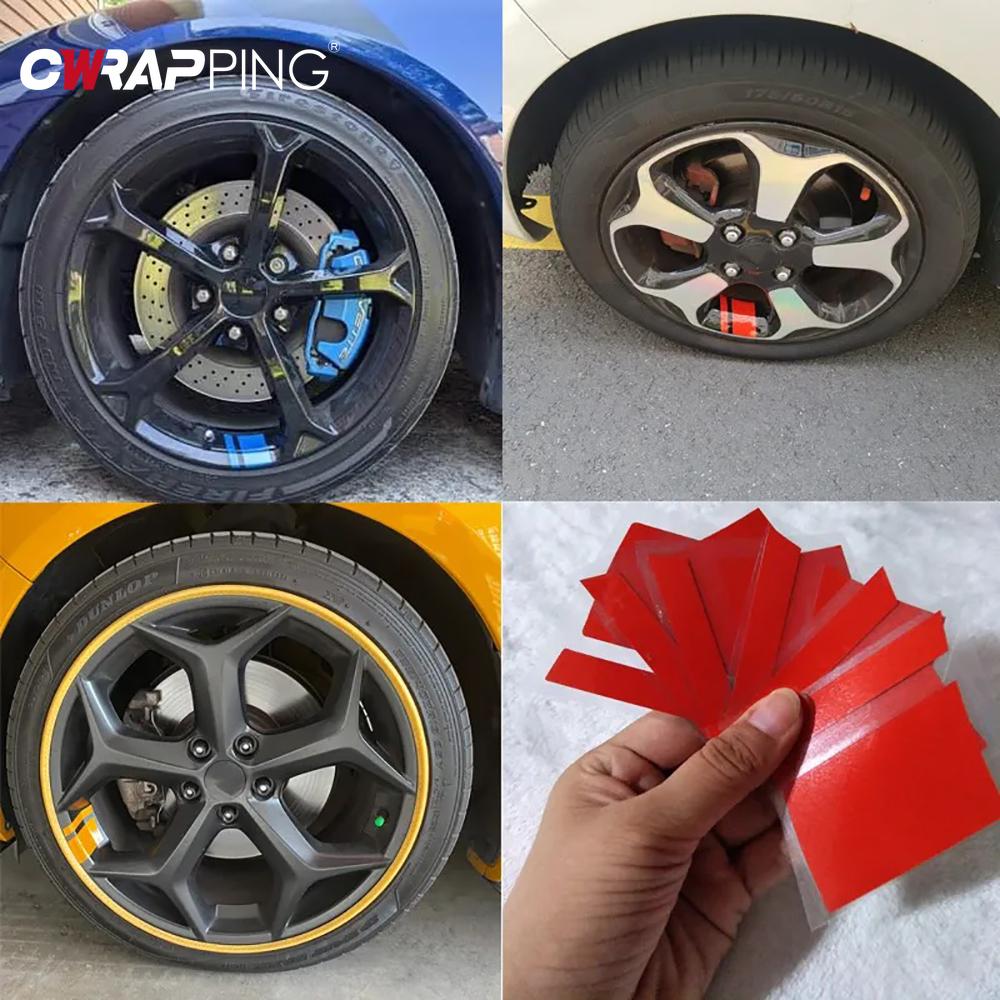 Car Wheel Reflective Stickers Auto Safety Warning Sticker Reflector Protective Strip Film for Trucks Auto Motorcycle Stickers