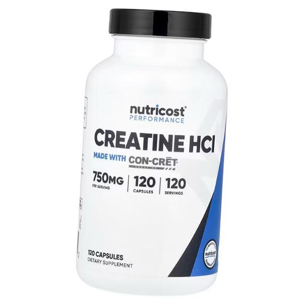 Креатин гидрохлорид, Performance Creatine HCl 750, Nutricost  120капс (31647002)